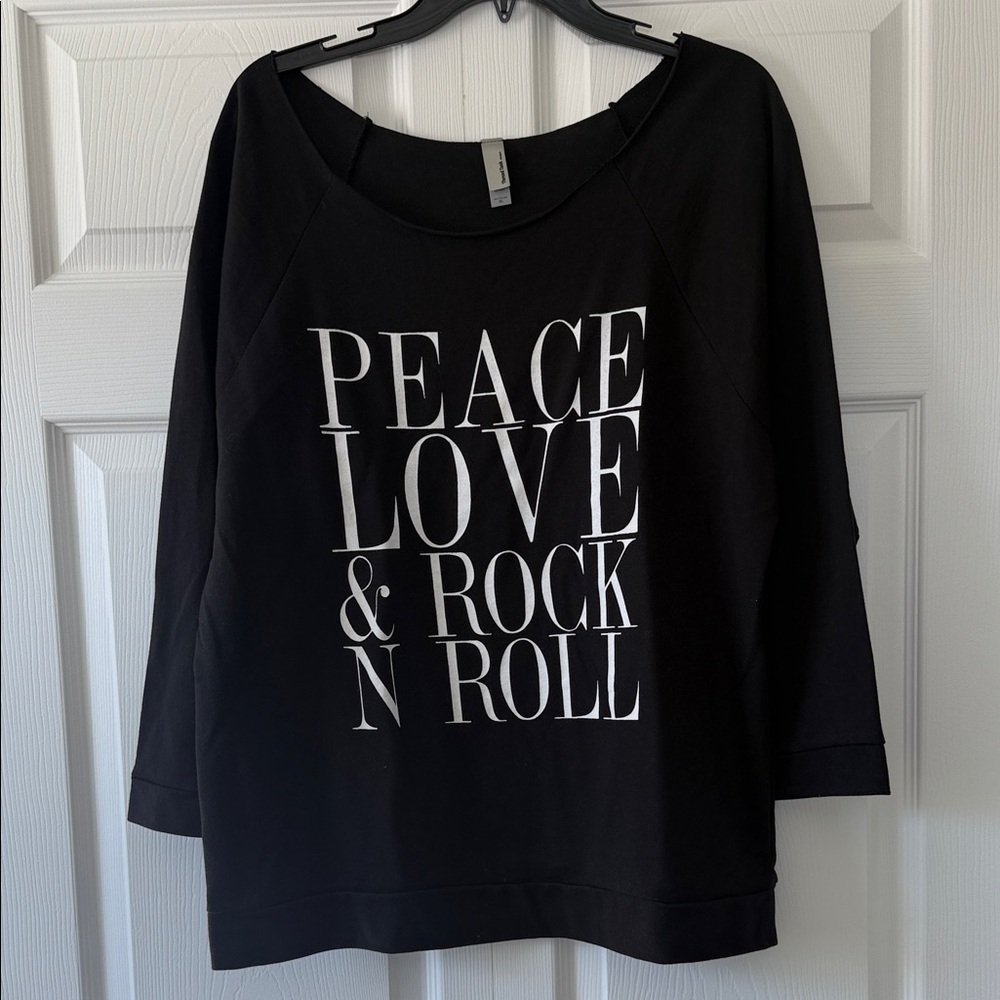 Graphic Roll Neck Sweatshirt XL NWOT